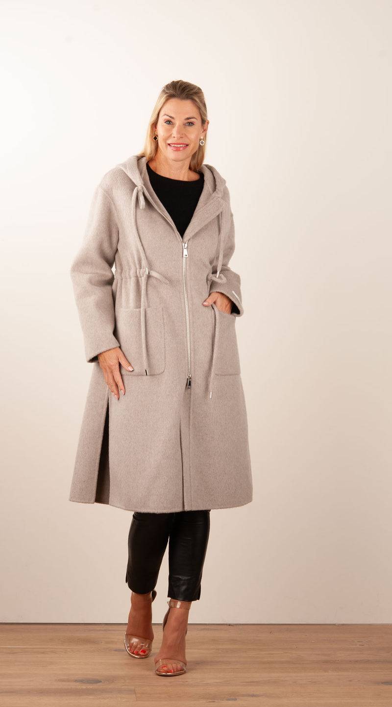 VITTORIA Mantel Taupe Top Angebot
