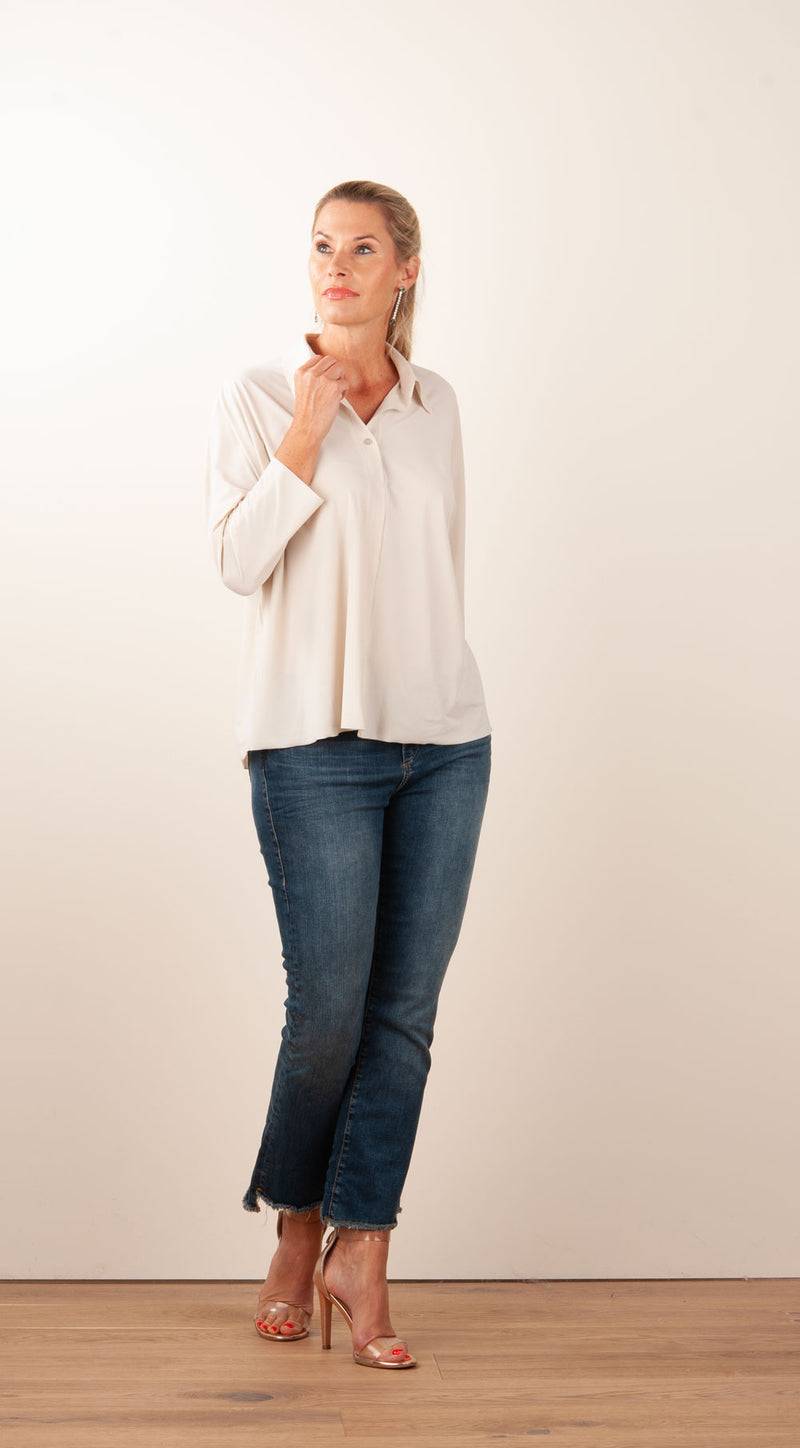 NineTo9 Bluse Hellbeige JETZT KAUFEN