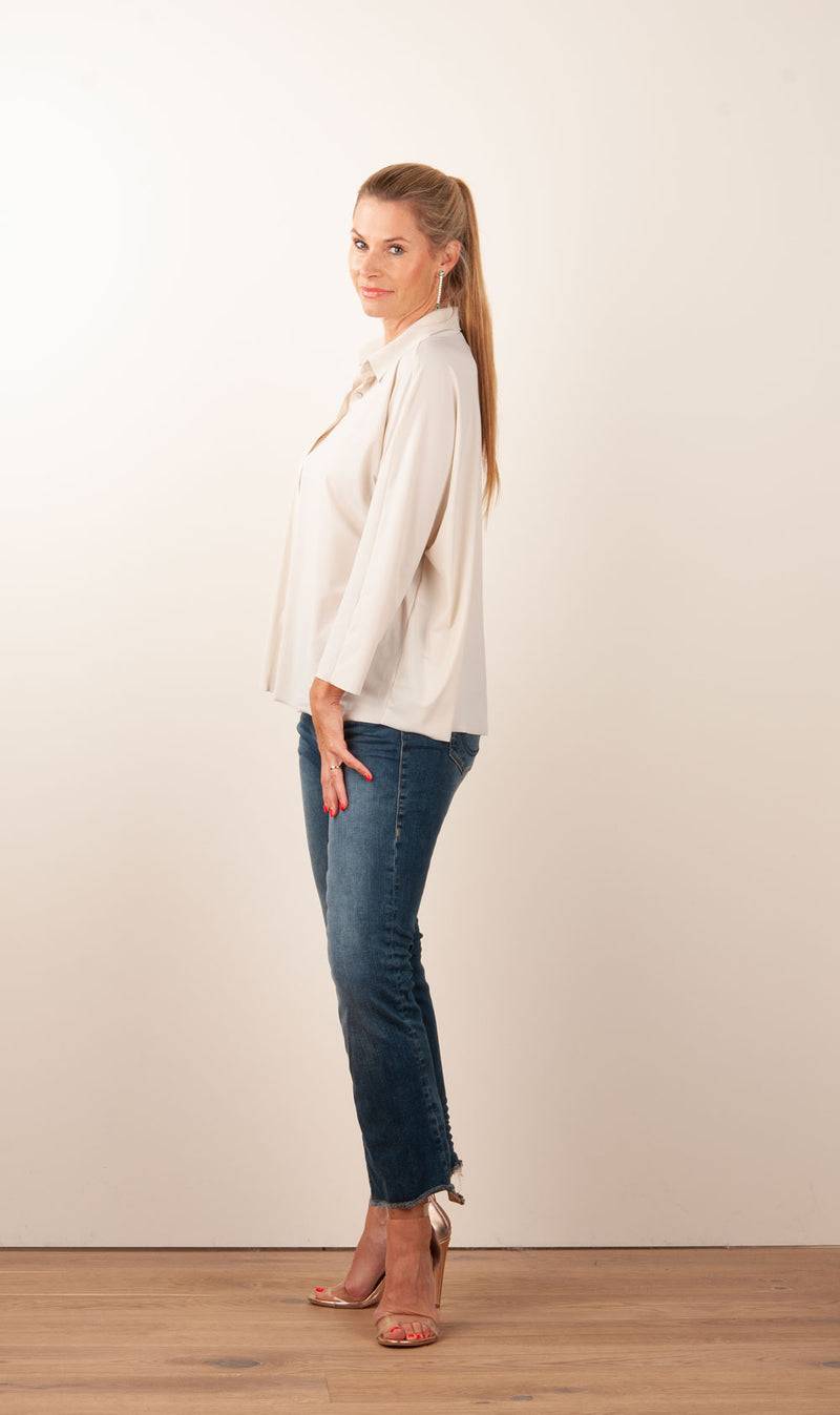 NineTo9 Bluse Hellbeige JETZT KAUFEN