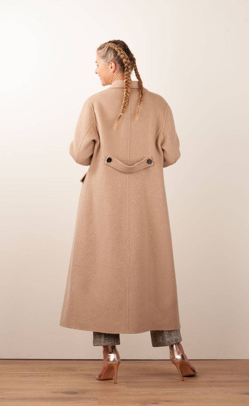 VITTORIA Mantel „Glitzer“ Beige Super Rabatt