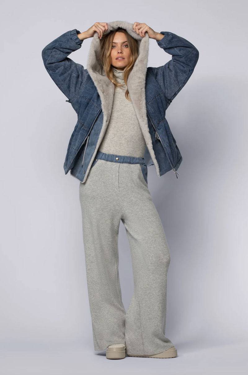 MAX & MOI Jeansjacke Blau | Grau Riesige Rabatte