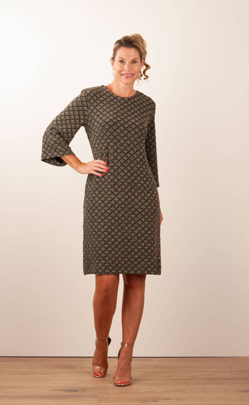 ana alcazar Kleid „Glitzer“ Schwarz | Grün | Gold Black Friday Preise