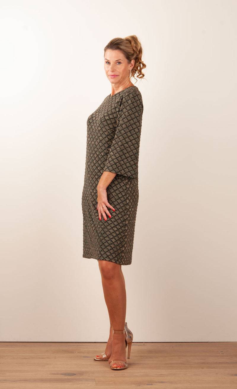 ana alcazar Kleid „Glitzer“ Schwarz | Grün | Gold Black Friday Preise