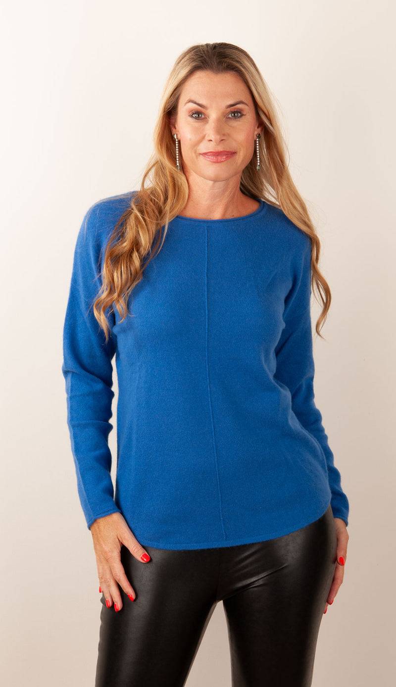fleur Kaschmir Pullover Royalblau Meist gekauft