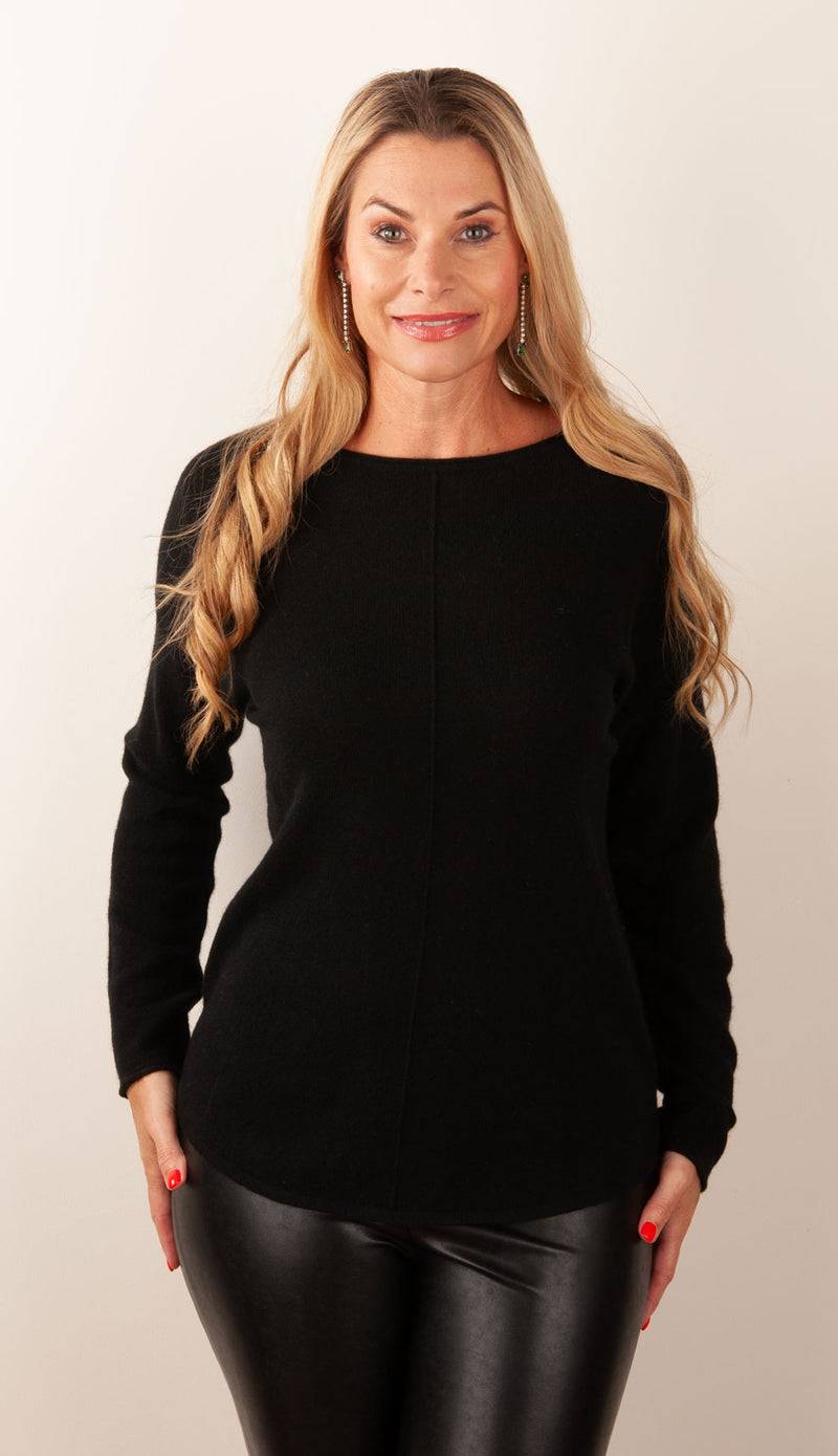 fleur Kaschmir Pullover Schwarz Kostenloser Versand