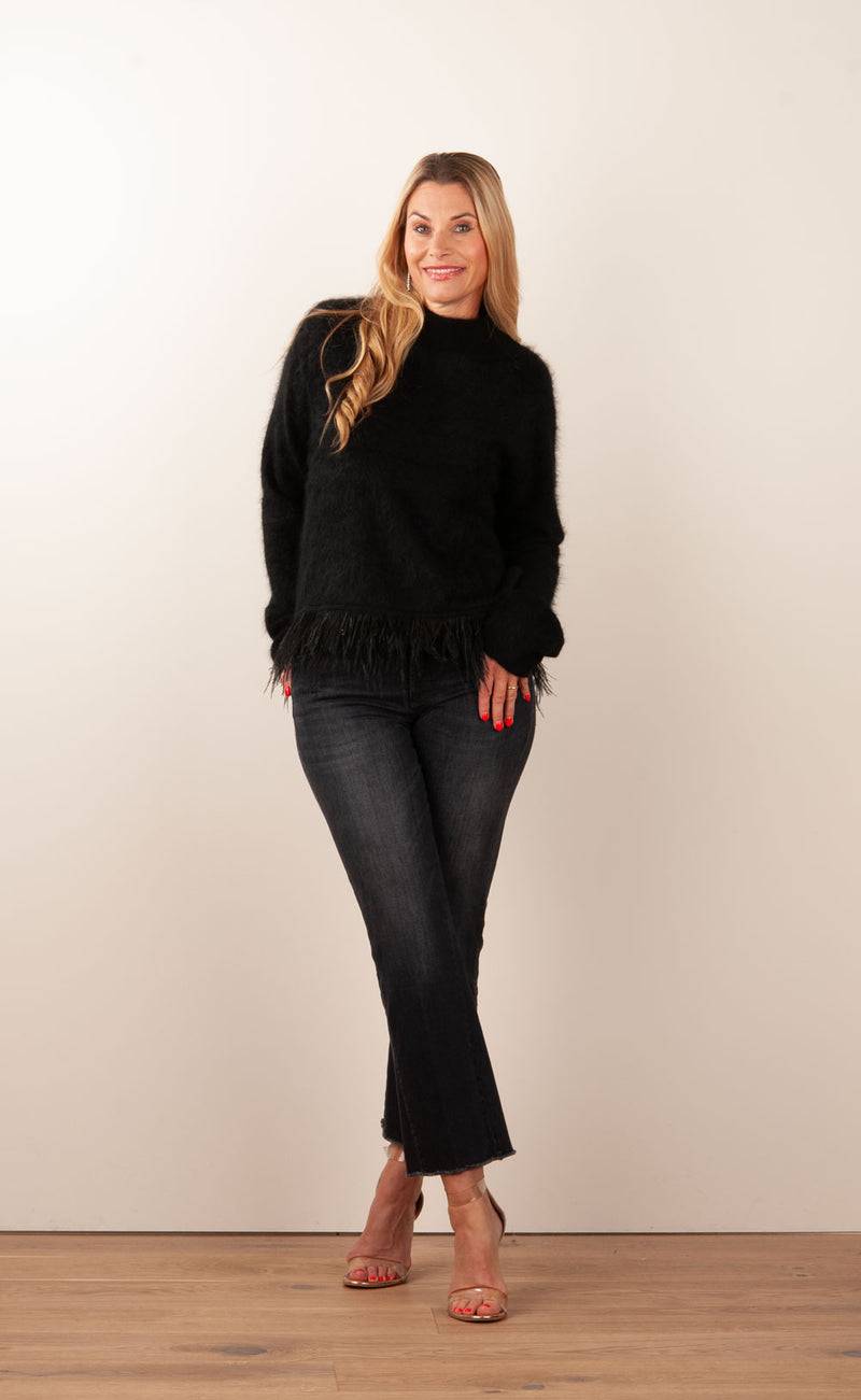 Grace Pullover „Feder“ Schwarz Günstig kaufen