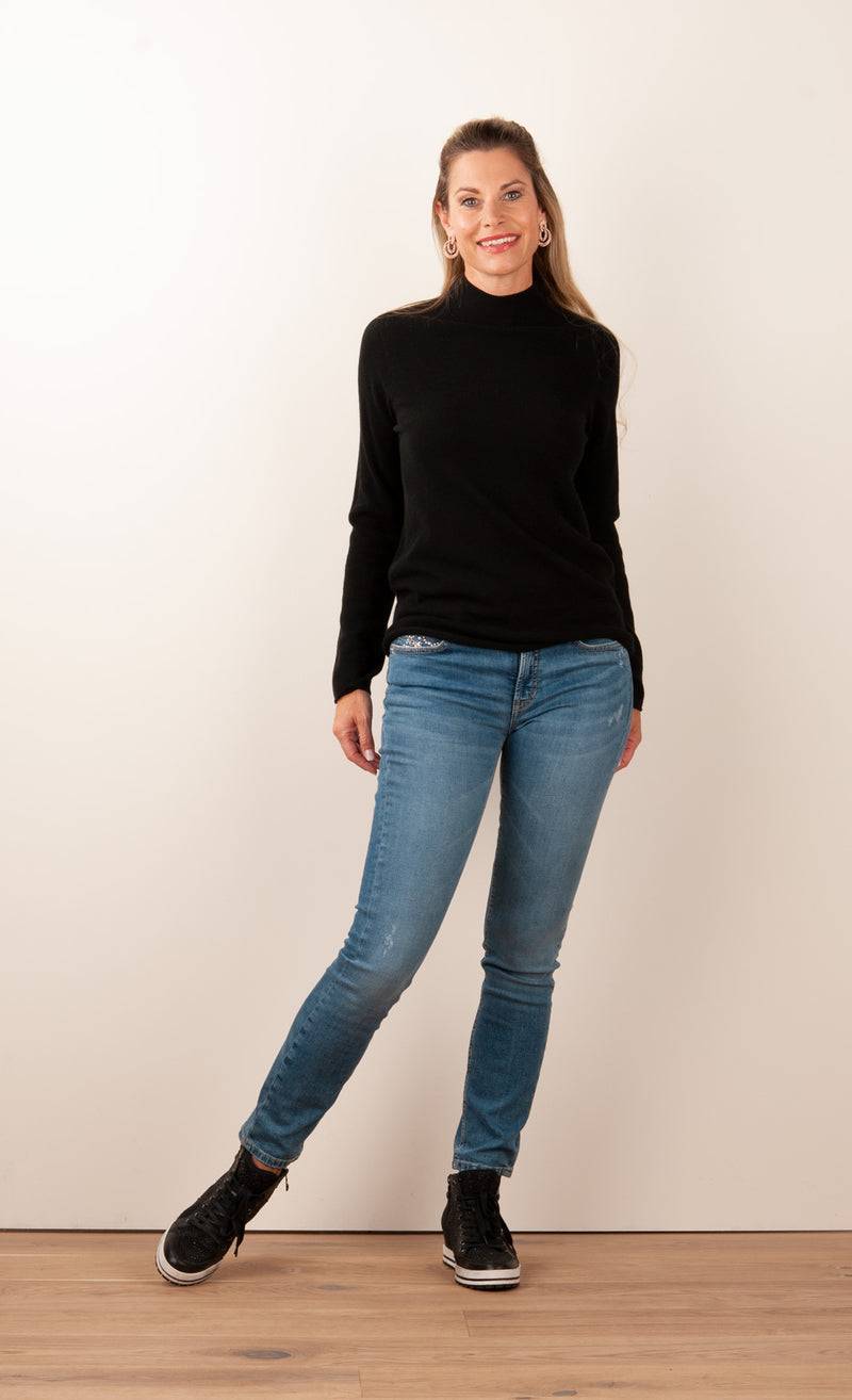 fleur Kaschmir Pullover Schwarz Exklusivangebot