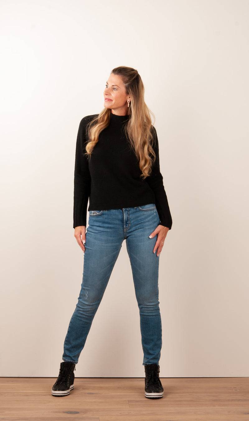 fleur Kaschmir Pullover Schwarz Saisonschlussverkauf