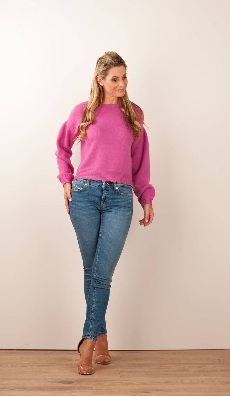 SEM PER LEI. Kaschmir Pullover Beere Online Outlet