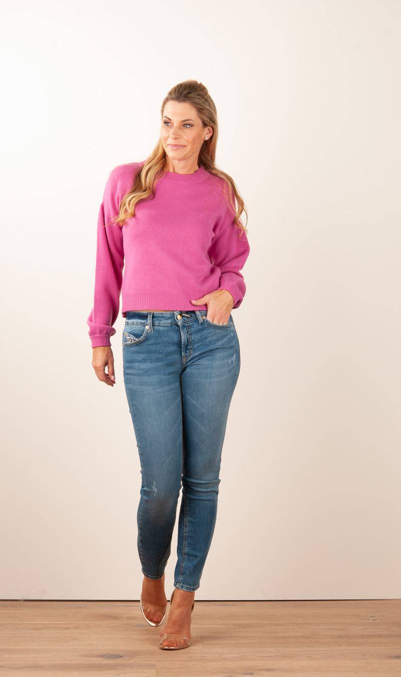 SEM PER LEI. Kaschmir Pullover Beere Online Outlet