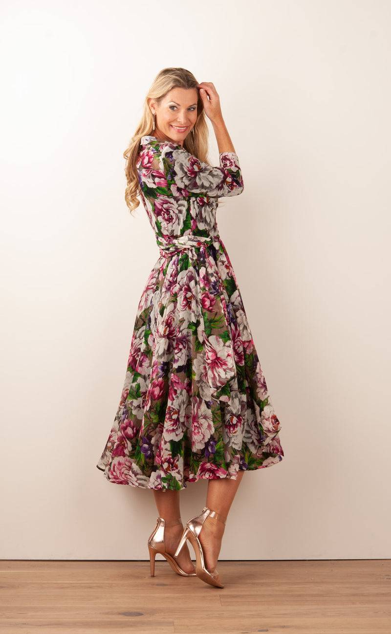 Samantha Sung Kleid „Olivia“ Pink | Multicolor Große Rabatte