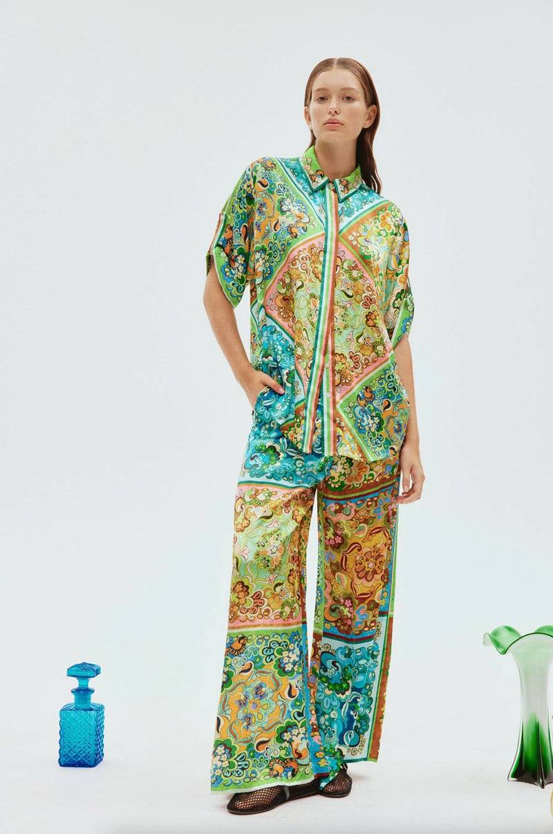 ALEMAIS Shirt Grün | Multicolor Jubiläumsangebot