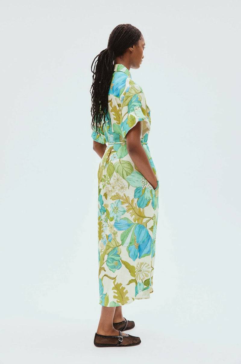 ALEMAIS Kleid Grün | Blau | Multicolor Zeitlich begrenztes Angebot