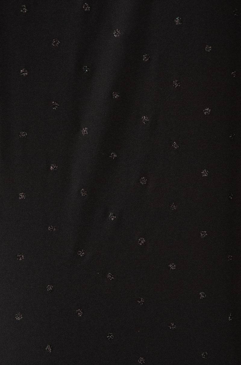 fleur Seiden Shirt Schwarz Große Rabatte