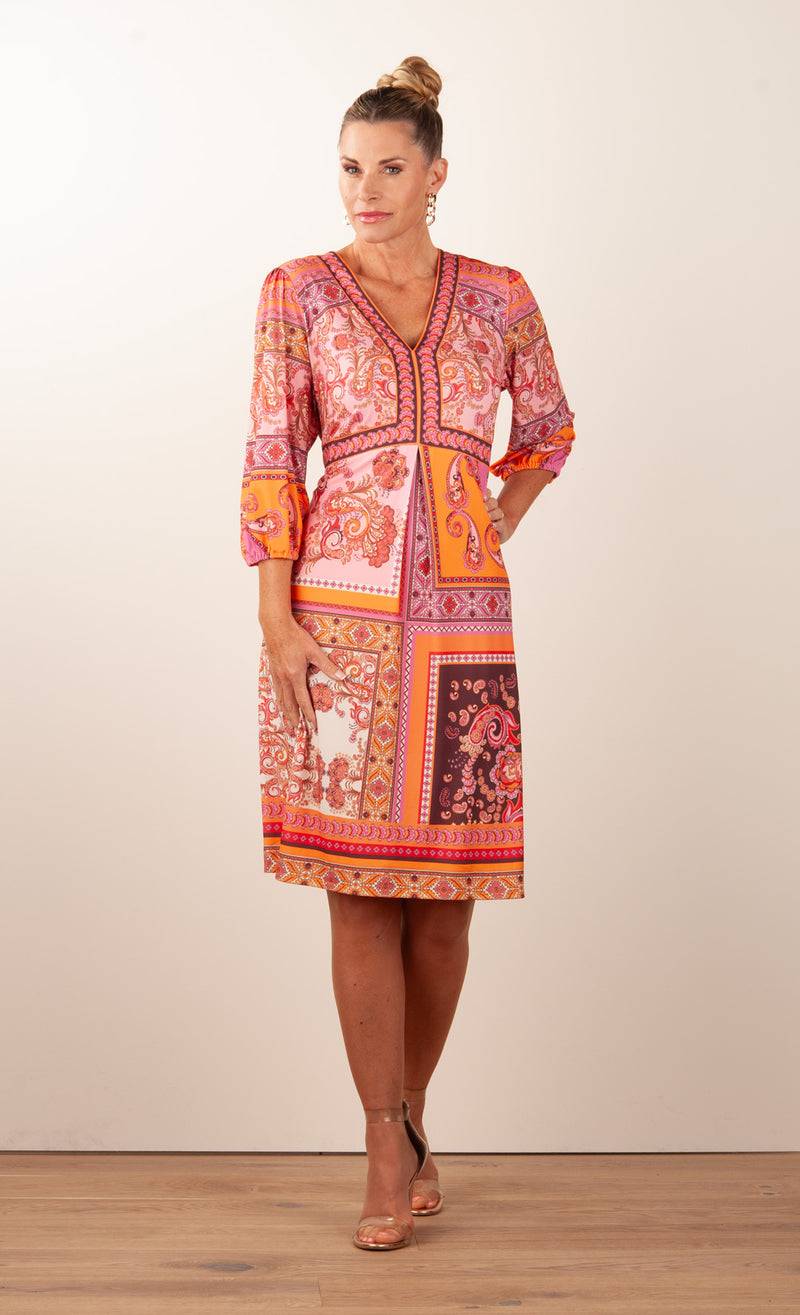Hale Bob Kleid Rosa | Orange | Multicolor Räumungsverkauf