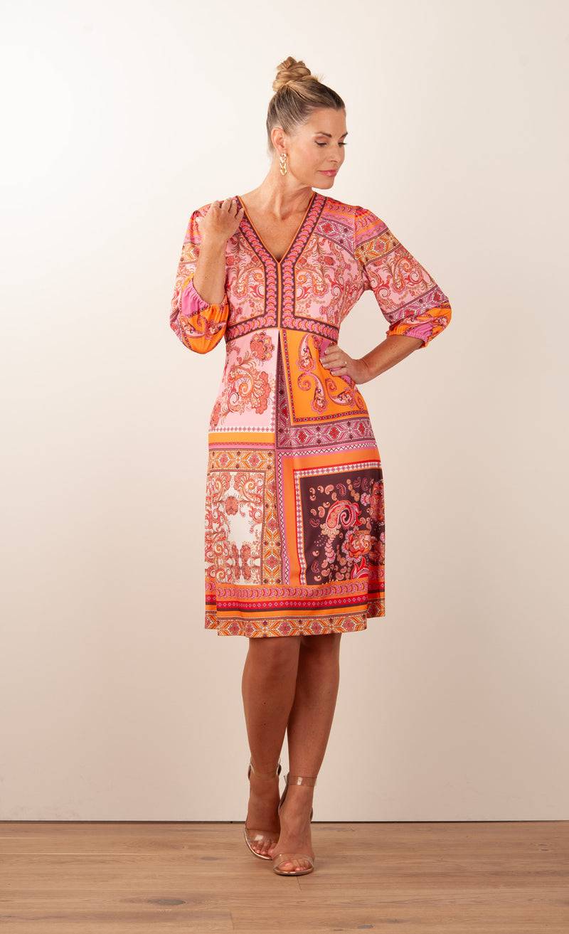 Hale Bob Kleid Rosa | Orange | Multicolor Räumungsverkauf