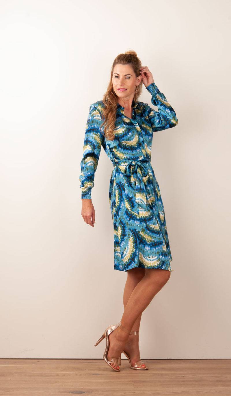 Charlotte Sparre Kleid Blau | Multicolor Vierteljährliche Förderung
