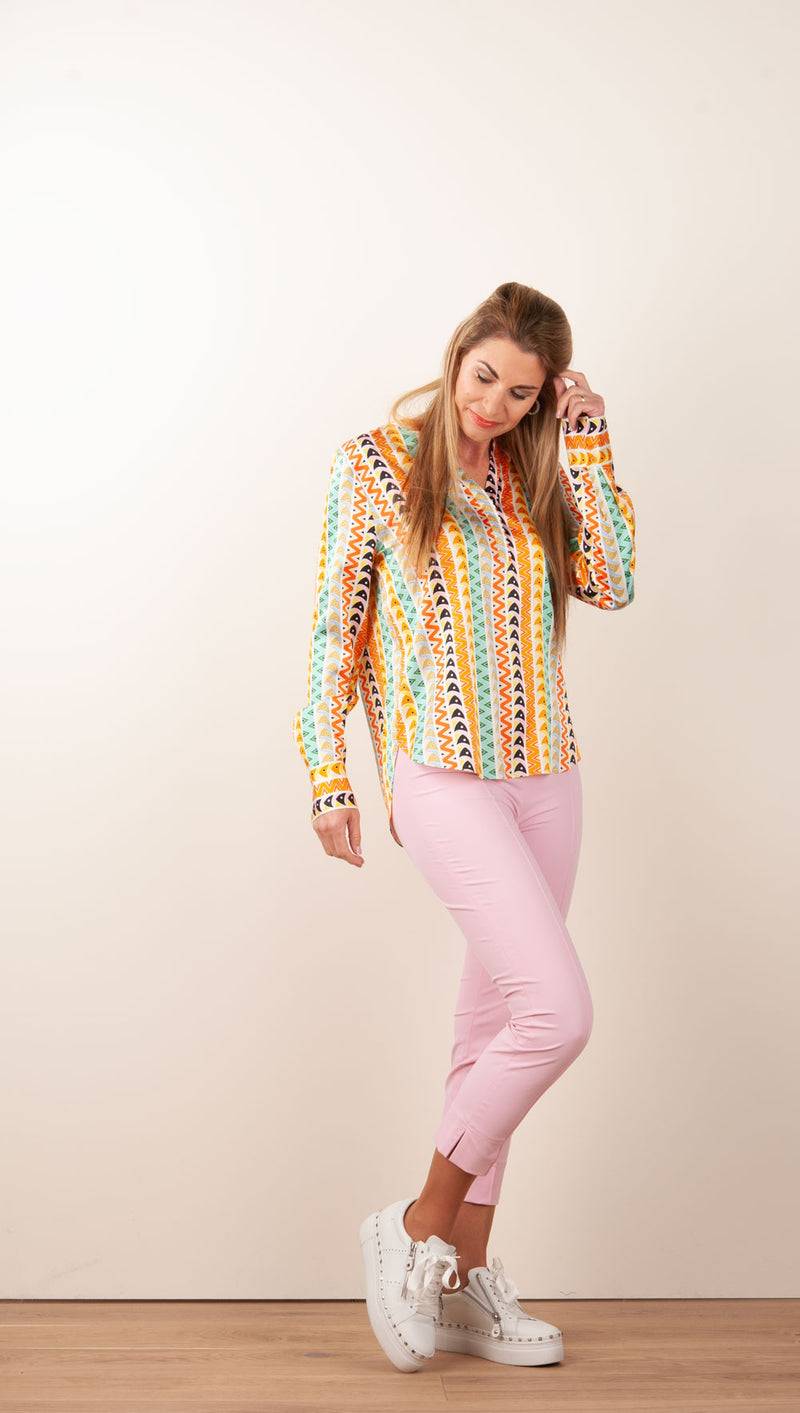 Herzensangelegenheit Seidenbluse Multicolor 50% Rabatt mit kostenlosem Versand