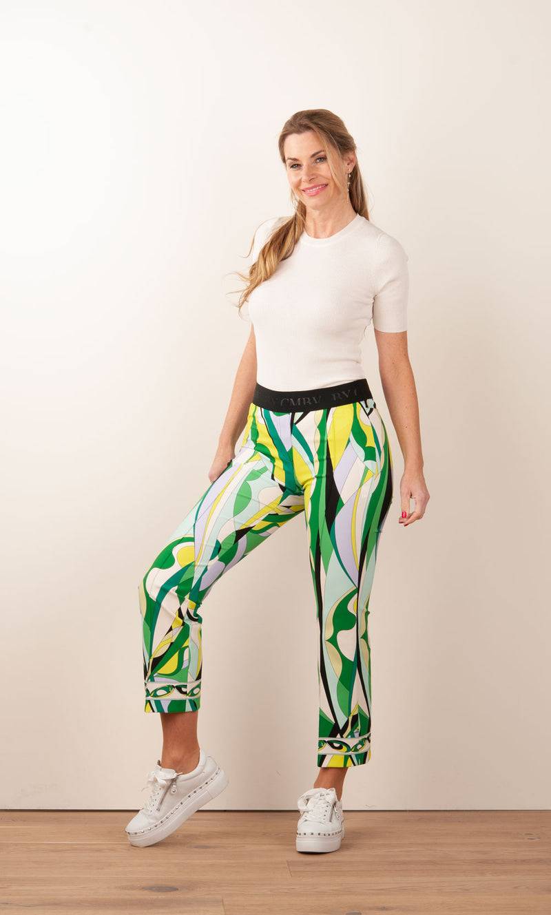 Cambio Hose „Ranee“ Grün | Multicolor Speichern exportieren