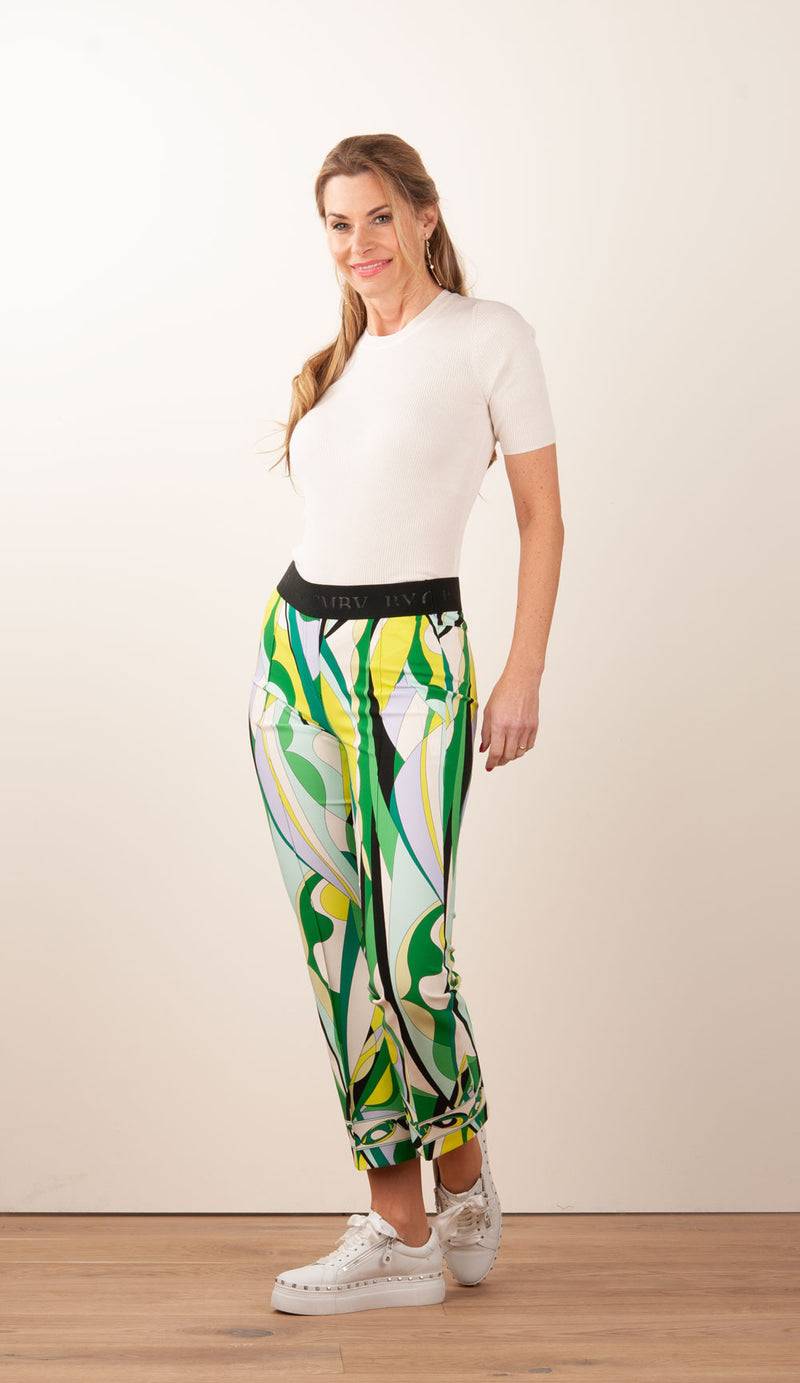 Cambio Hose „Ranee“ Grün | Multicolor Speichern exportieren