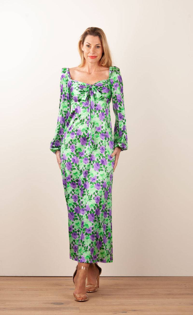 Kleid „Sorby“ Grün | Lila Rabatte dieses Monats