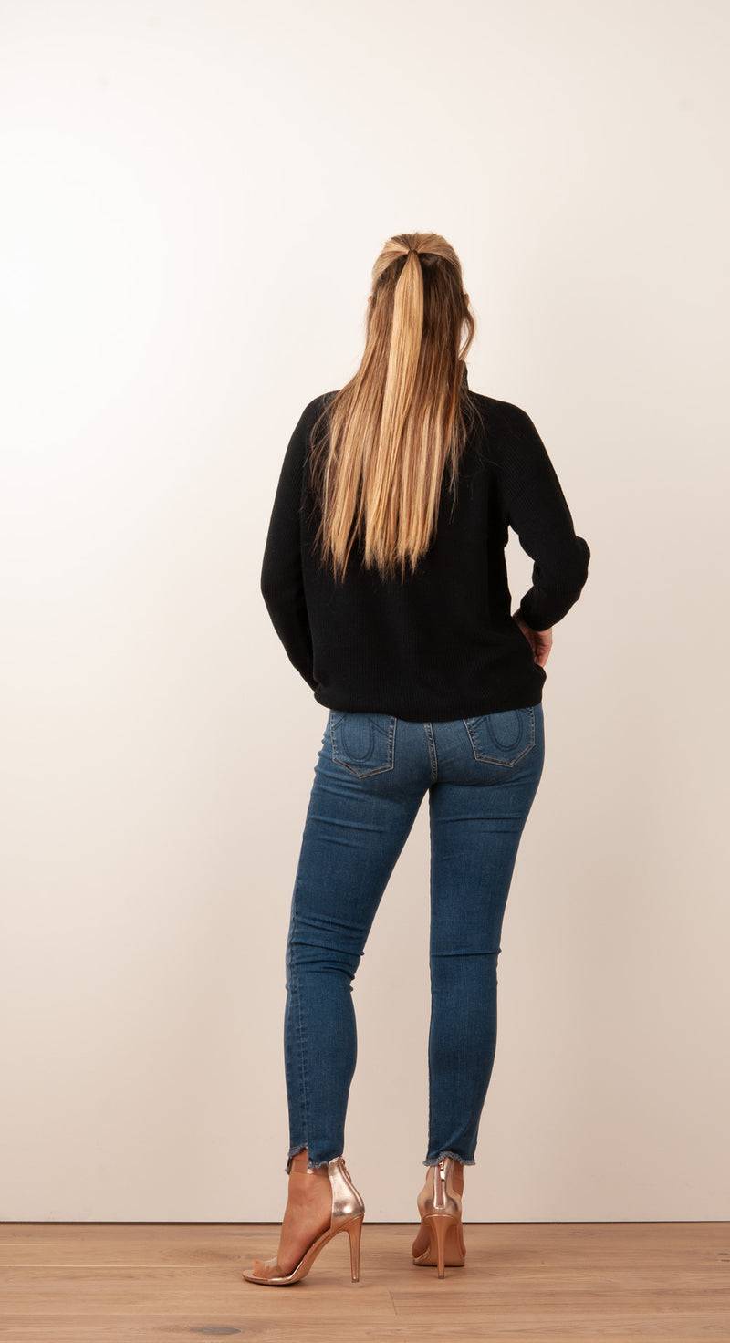 fleur Pullover Schwarz im Angebot