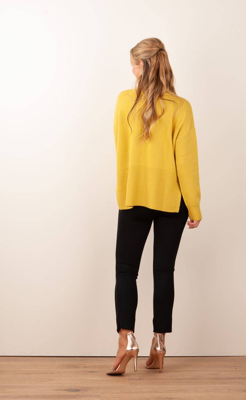 Pullover „Like“ Gelb Kostenloser Versand