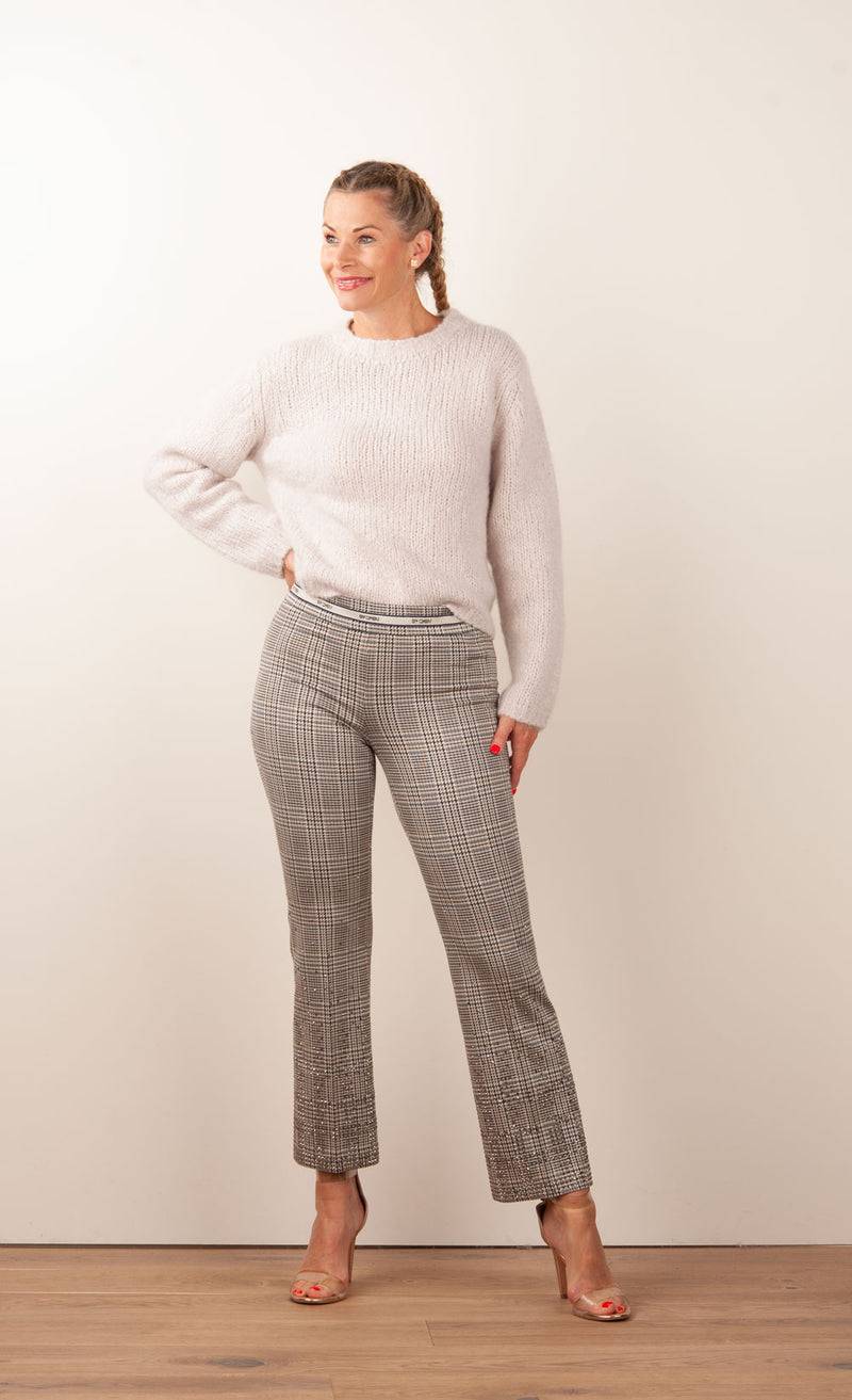 Cambio Hose „Faith Strass“ Creme | Beige | Braun Weihnachtsangebot
