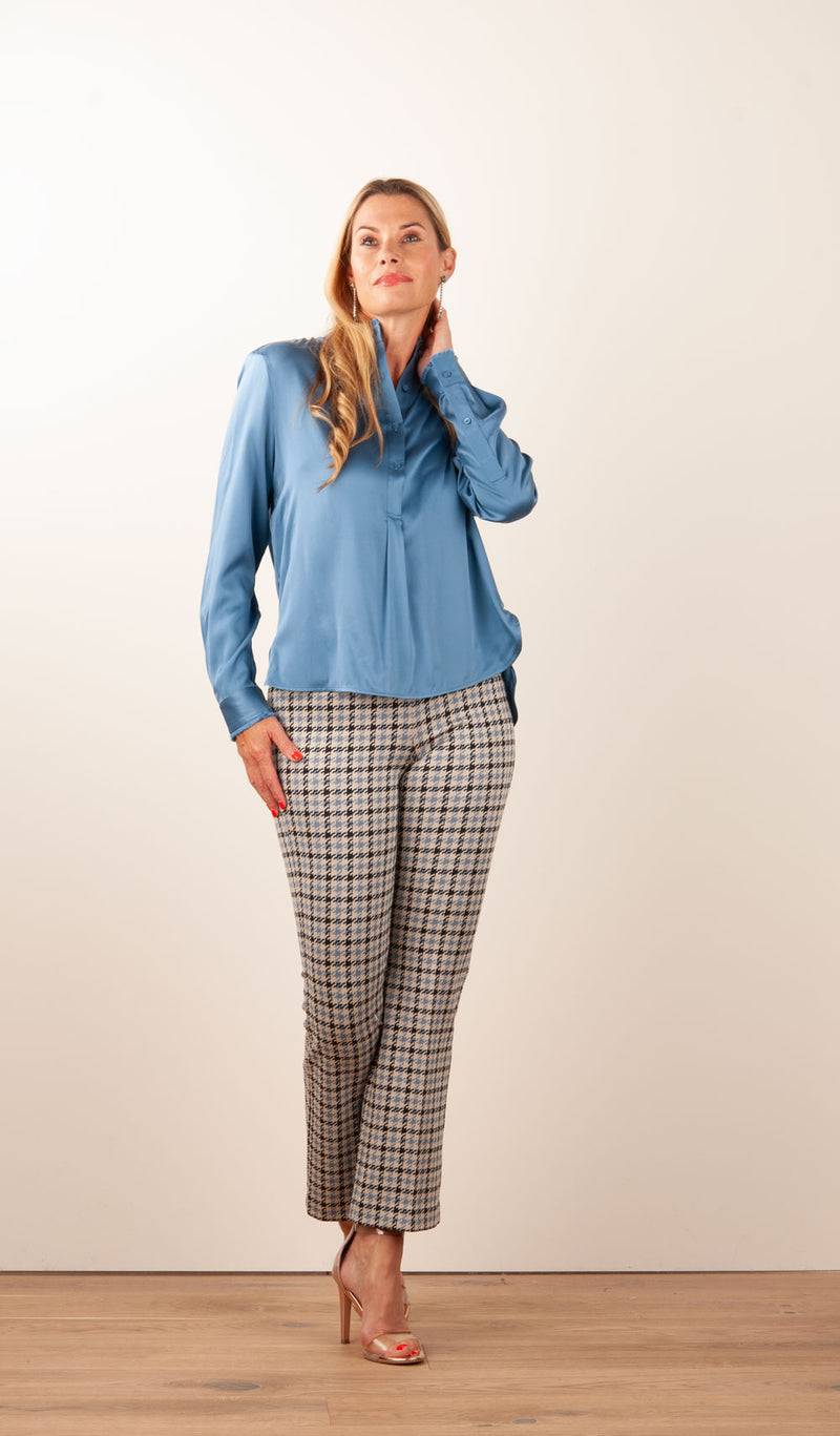 Herzensangelegenheit Bluse Jeansblau Neueste Mode