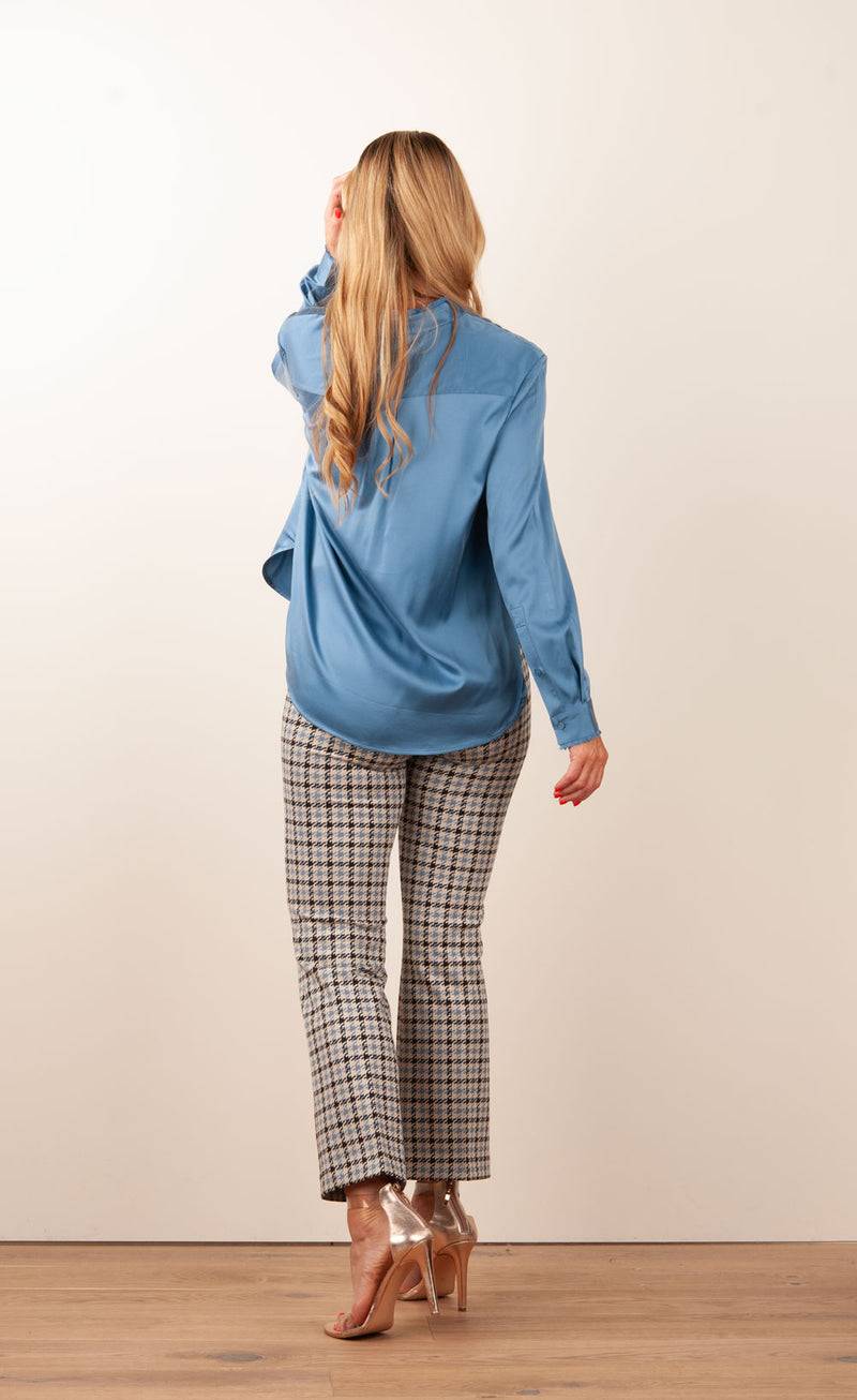 Herzensangelegenheit Bluse Jeansblau Neueste Mode