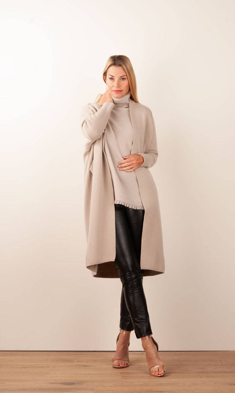 Philo-Sofie Strickmantel Beige VIP-Rabatte