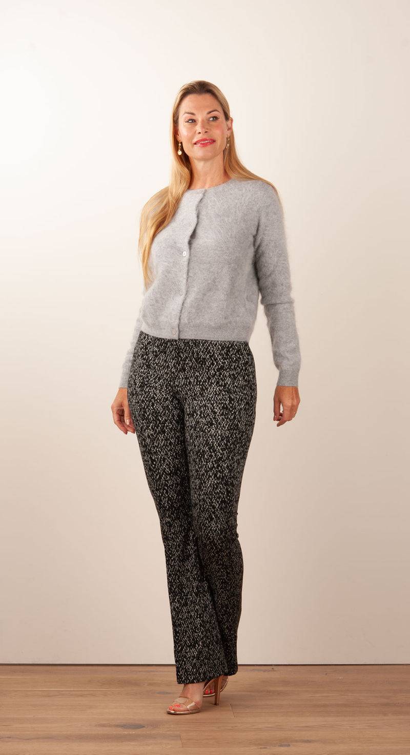 fleur Kaschmir Strickjacke Melange Grau Kostenlose Rückgabe