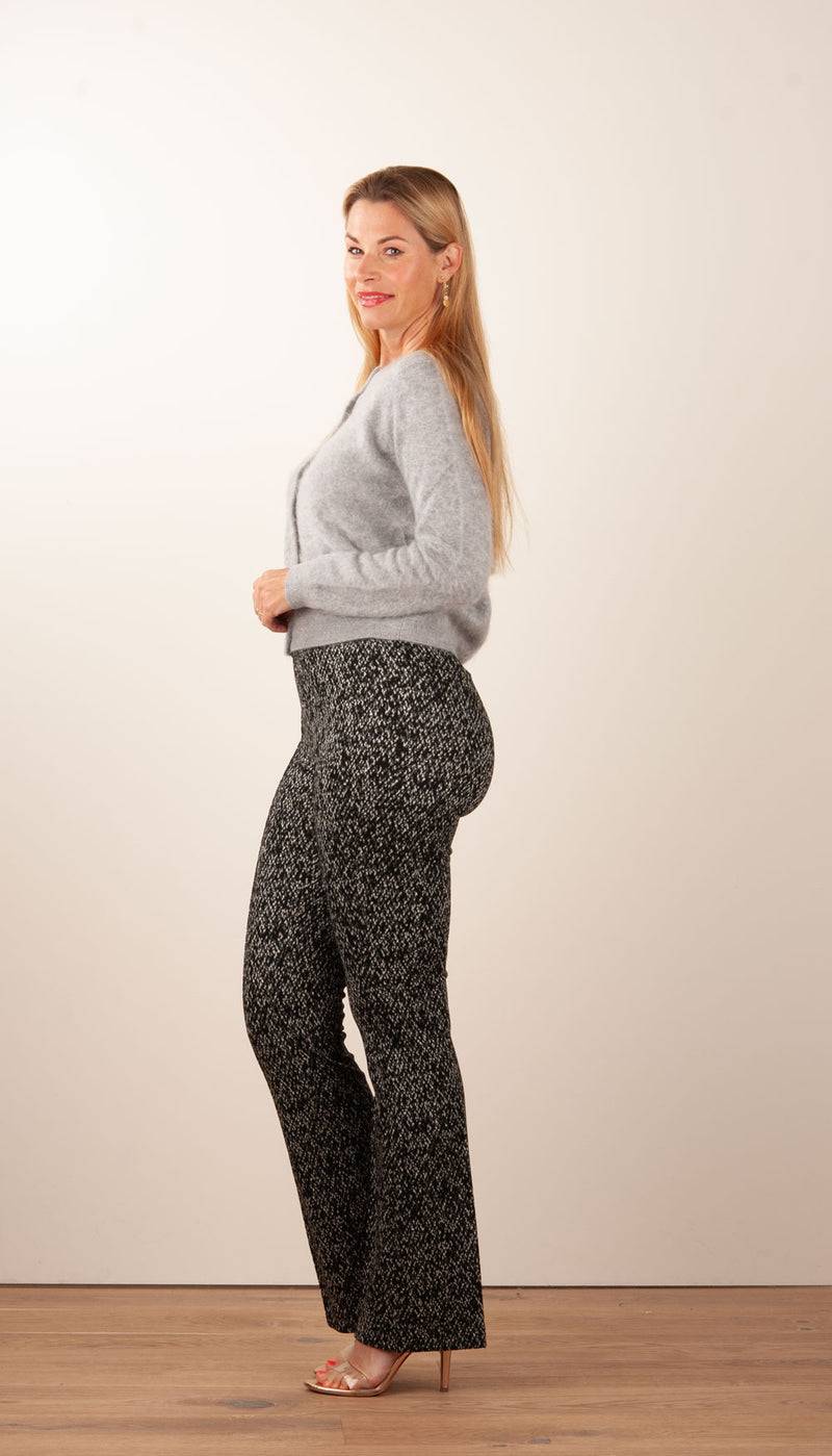 Cambio Hose „Flower“ Schwarz | Weiß Letzte 3 Tage