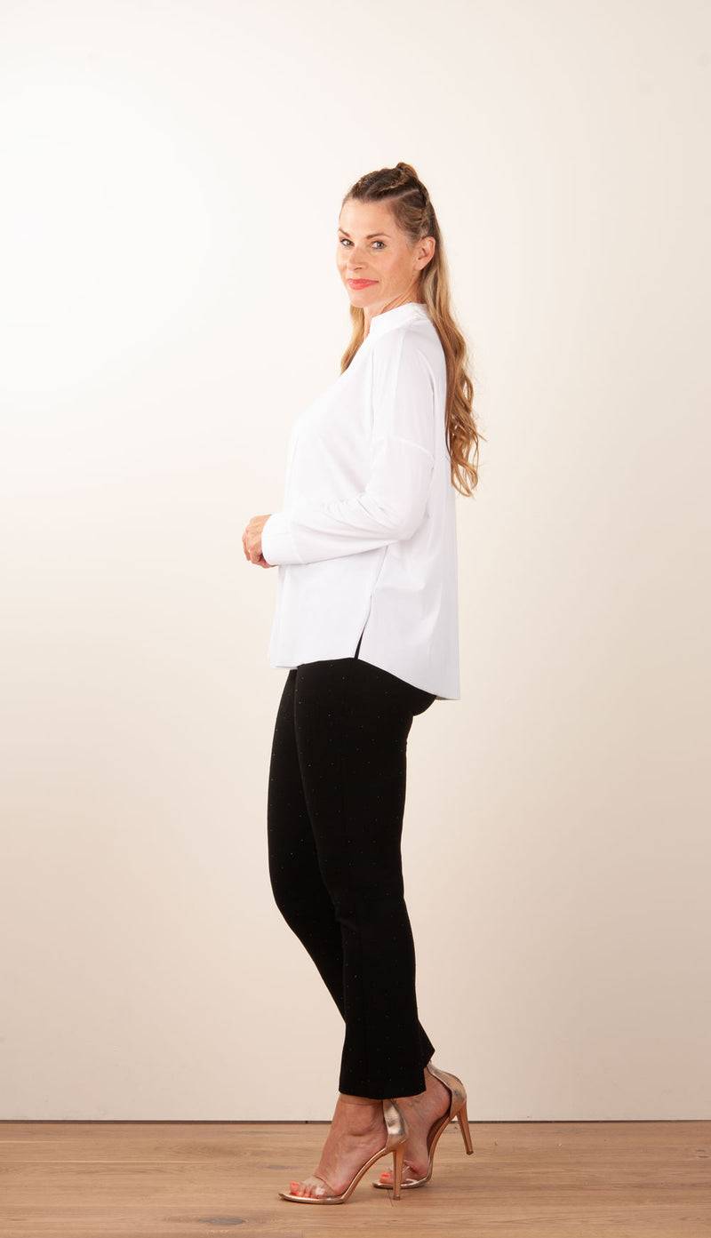 NineTo9 Weite Bluse Weiß Bis zu 65% Rabatt