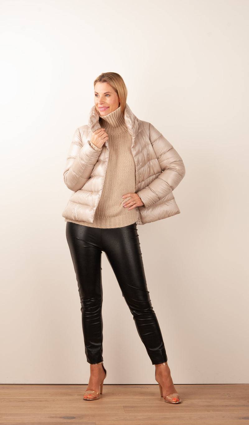 Herno Daunenjacke Beige Sonderangebot der Fabrik