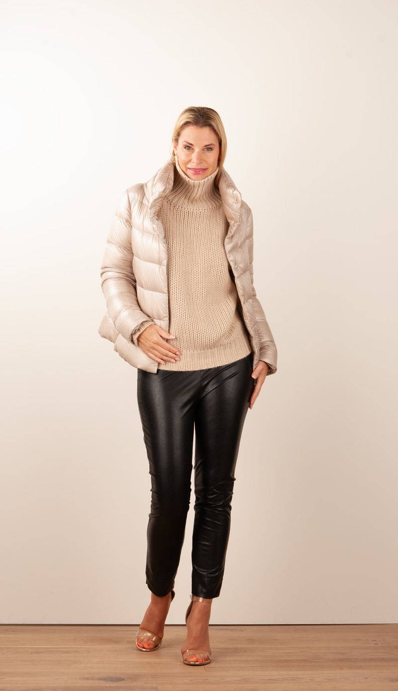 Herno Daunenjacke Beige Sonderangebot der Fabrik