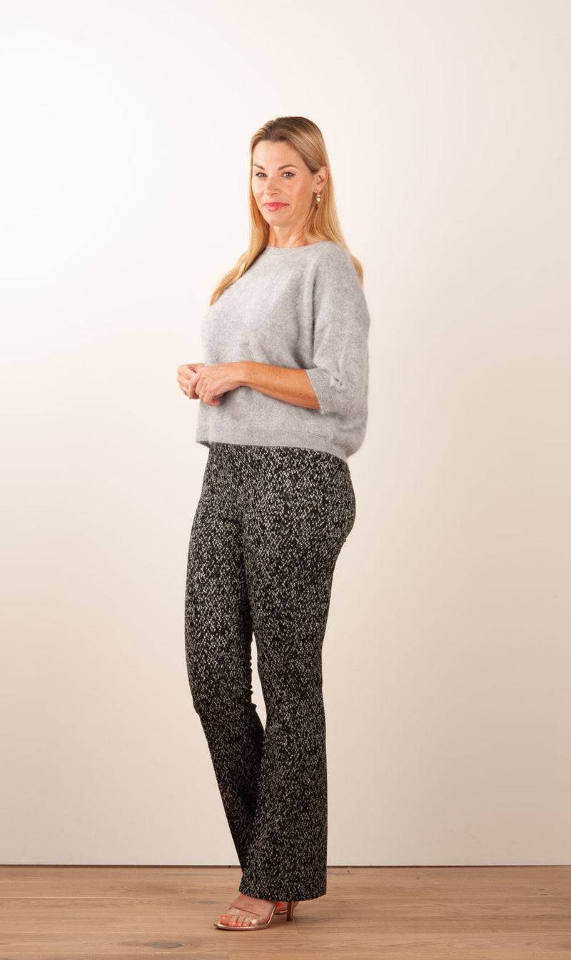 fleur Kaschmir Pullover Melange Grau Online Shopping