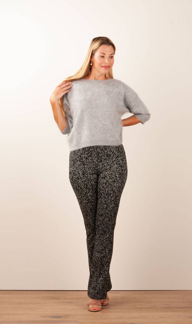 fleur Kaschmir Pullover Melange Grau Online Shopping