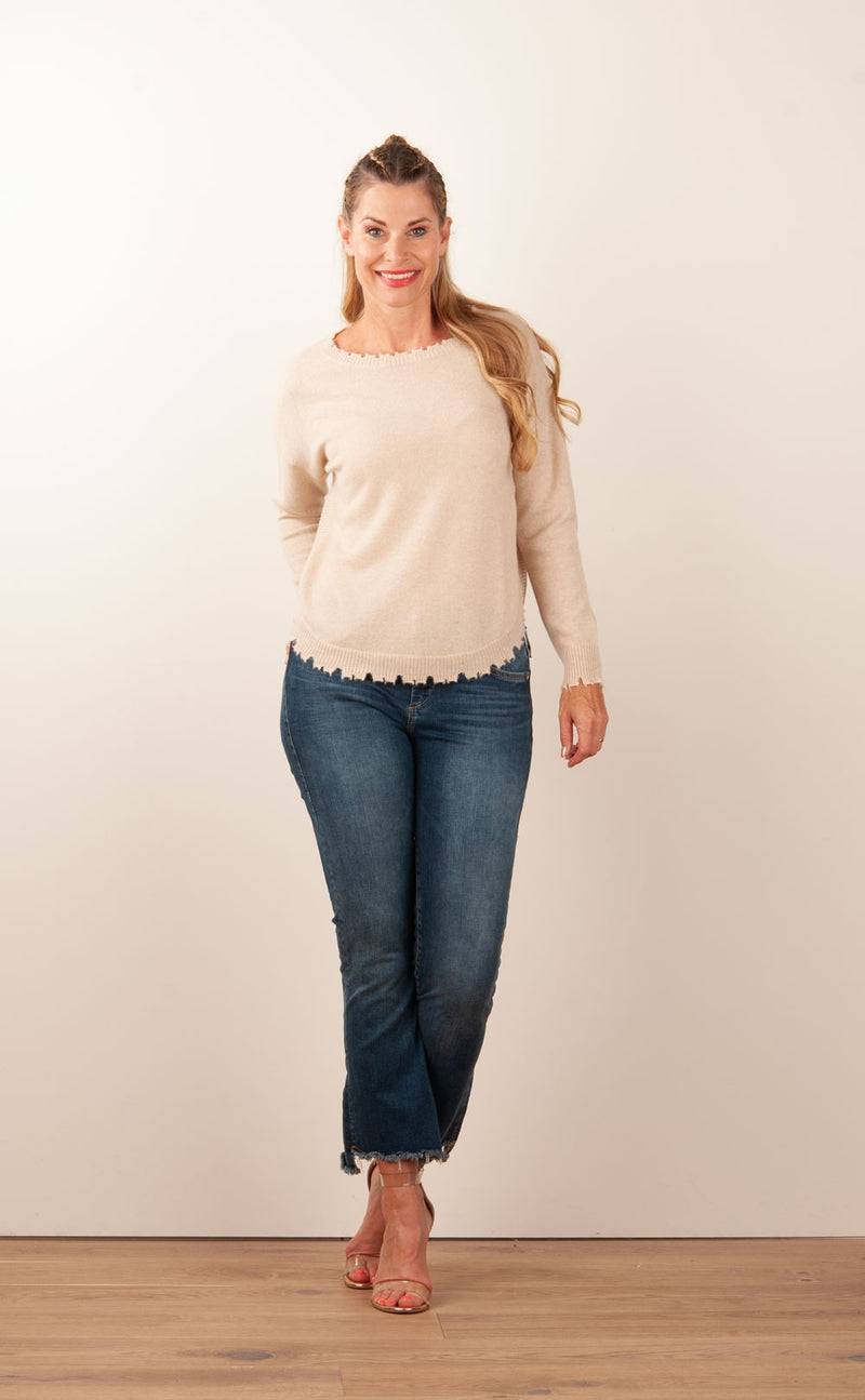 Kujten Kaschmir Pullover Beige Top Angebot