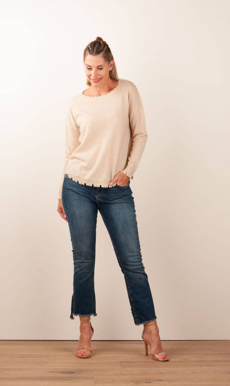 Kujten Kaschmir Pullover Beige Top Angebot