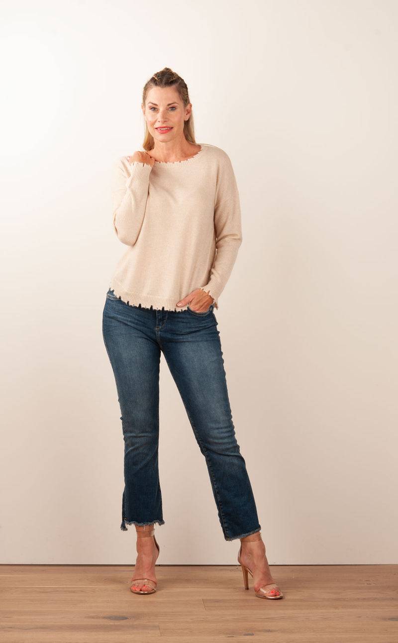 Kujten Kaschmir Pullover Beige Top Angebot