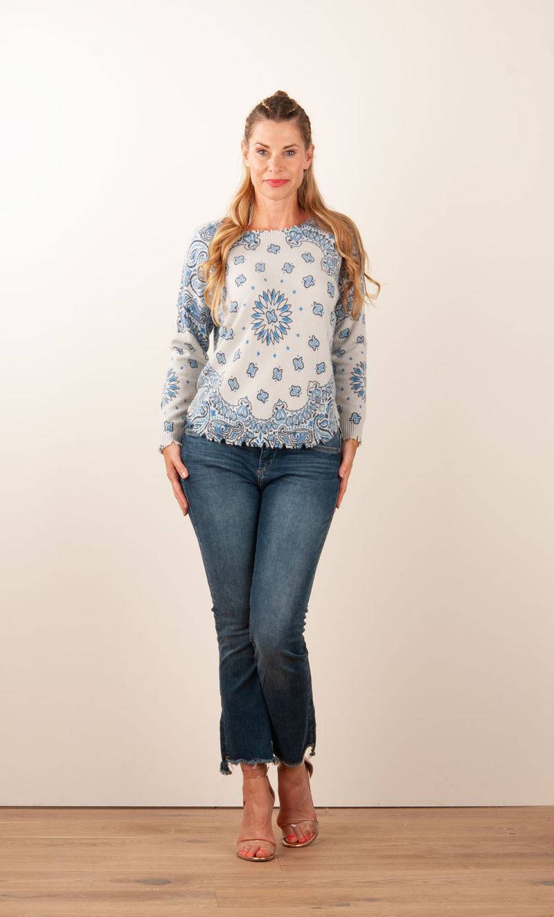 Kujten Kaschmir Pullover Blau | Hellblau Neueste Mode