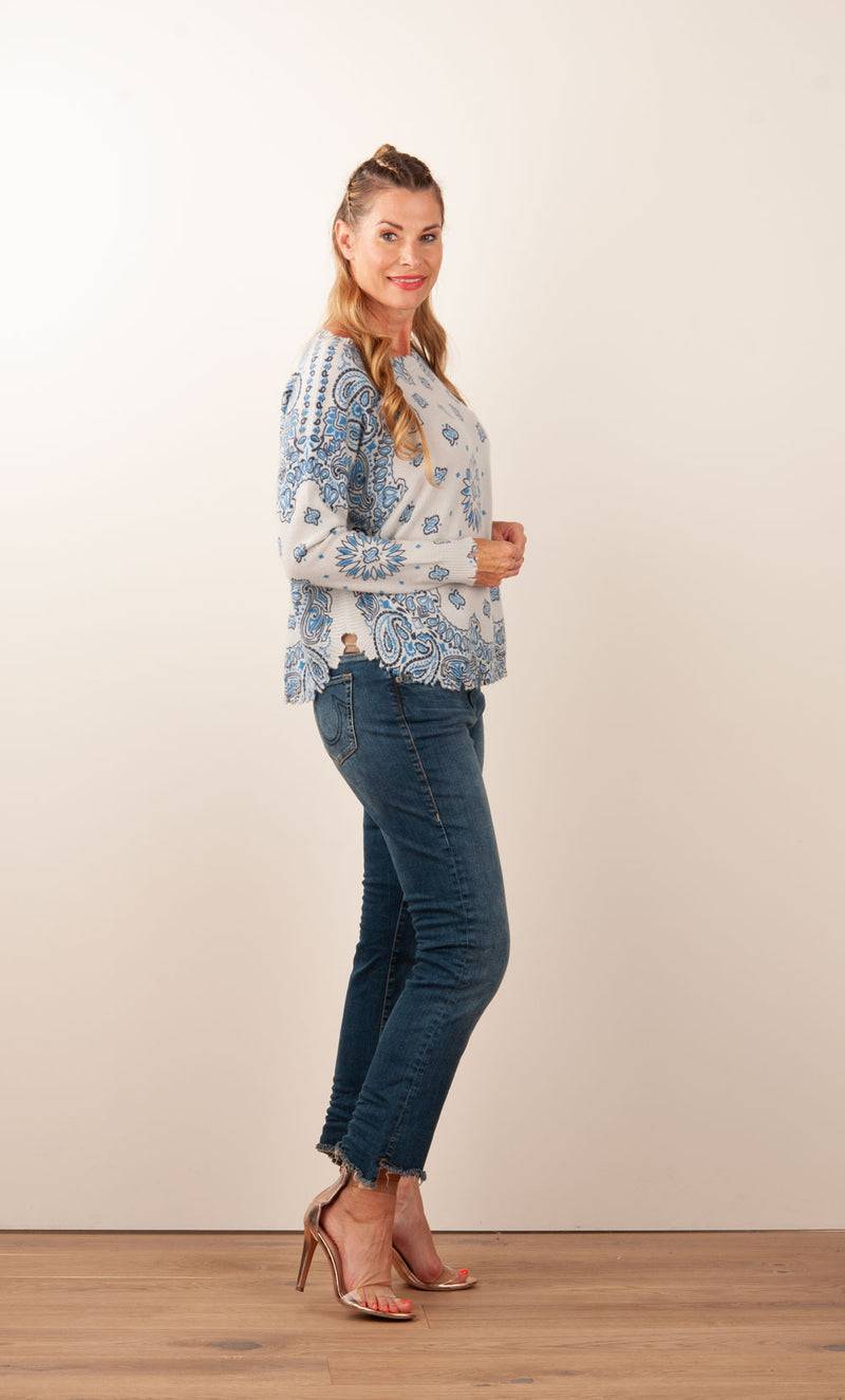 Kujten Kaschmir Pullover Blau | Hellblau Neueste Mode