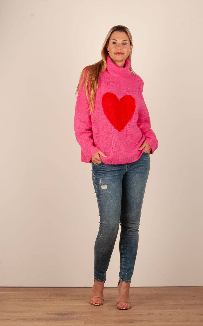 Grace Pullover Pink | Rot Kauf eins, bekomm eins gratis