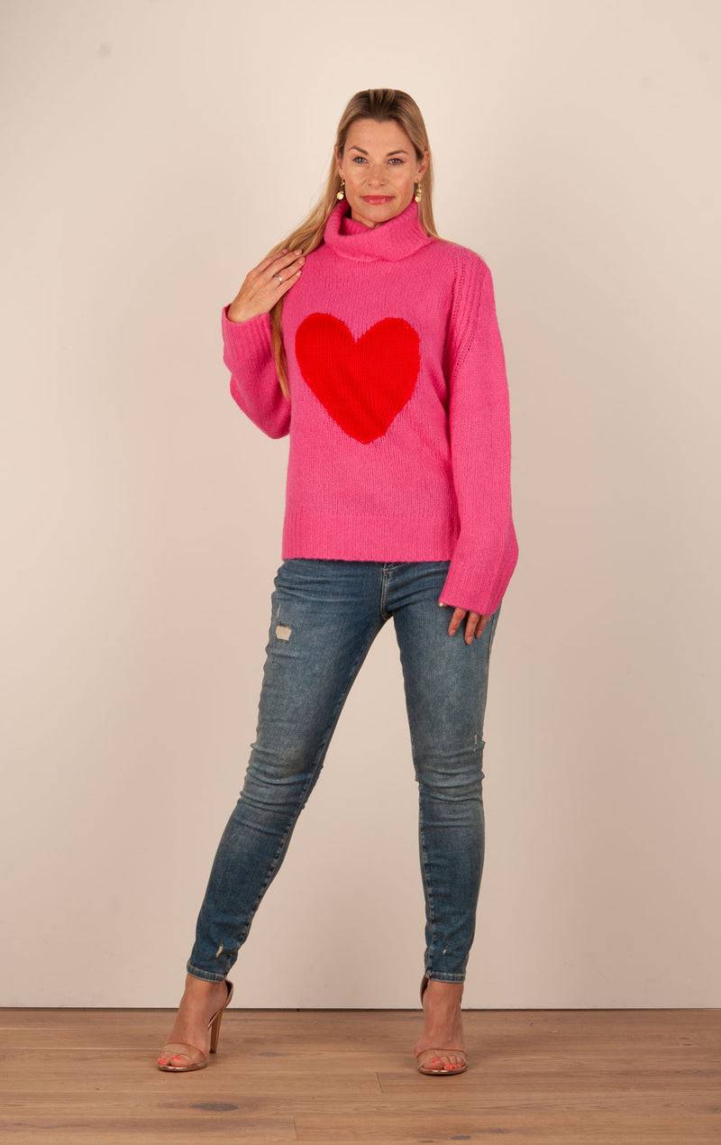 Grace Pullover Pink | Rot Kauf eins, bekomm eins gratis