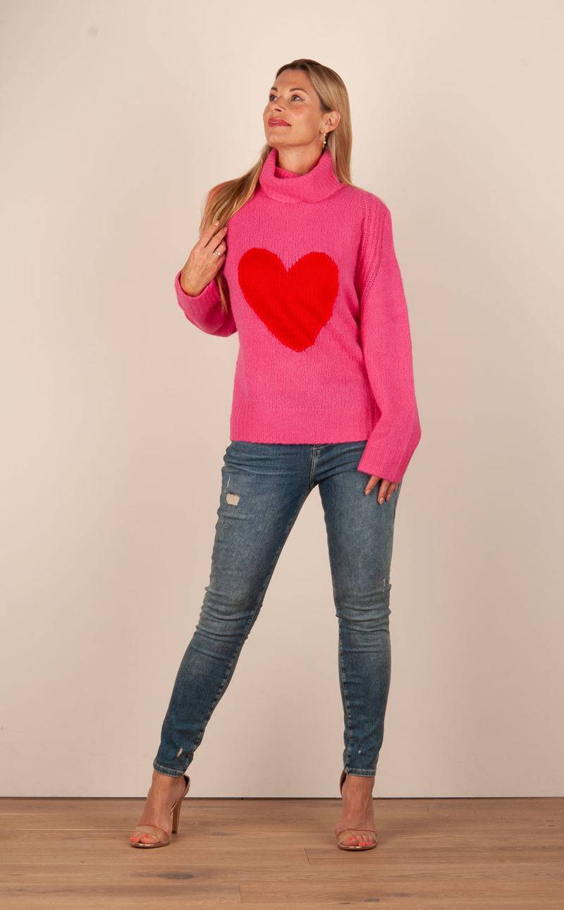 Grace Pullover Pink | Rot Kauf eins, bekomm eins gratis