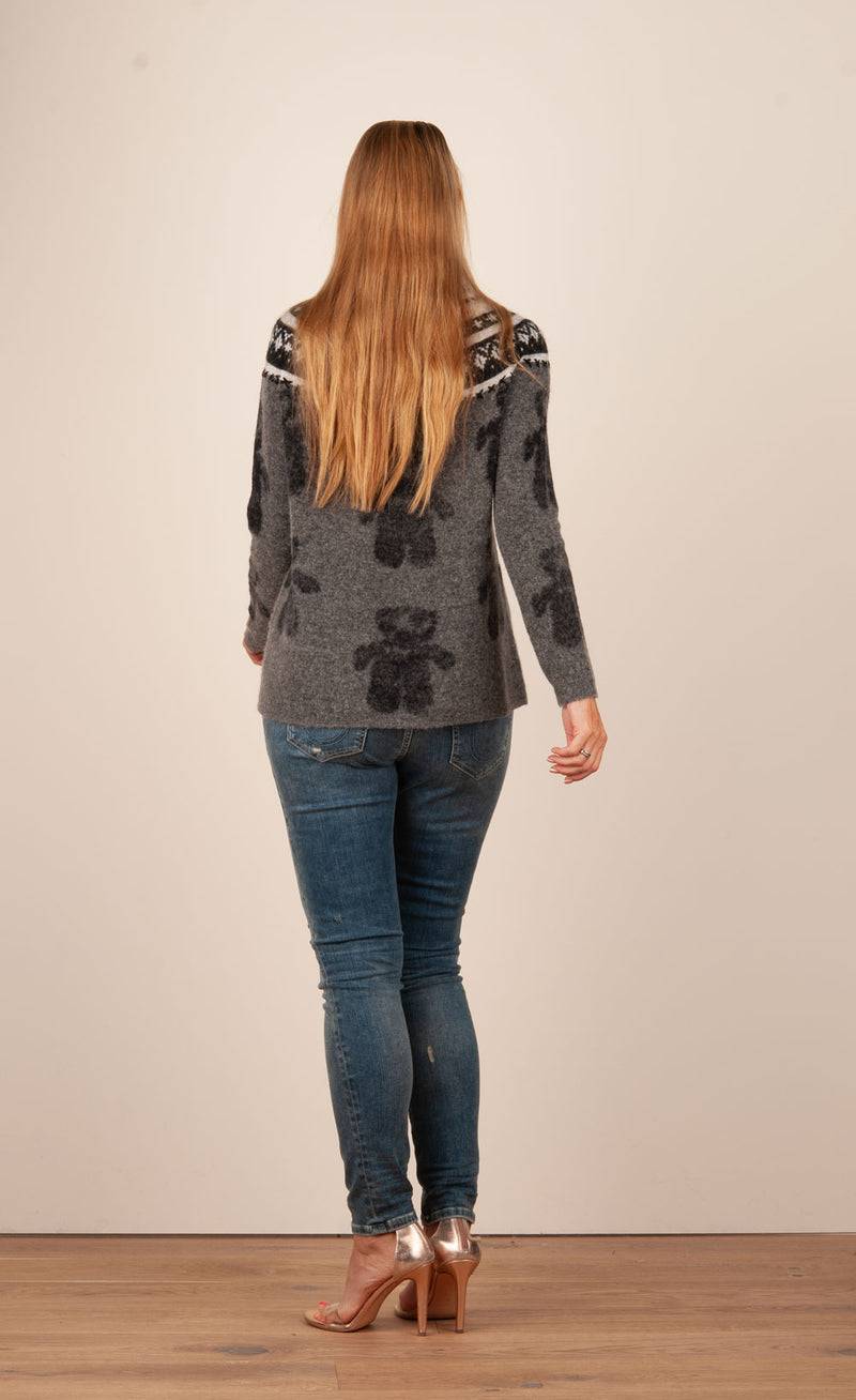 Grace Pullover Grau | Schwarz | Weiß VIP-Rabatte