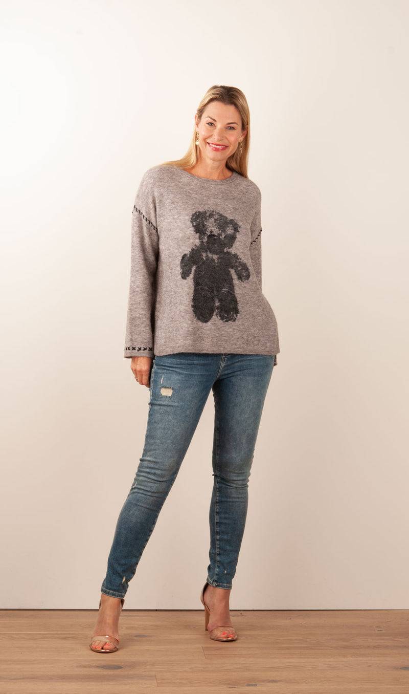 Grace Pullover „Teddy“ Taupe Super Sparpreis
