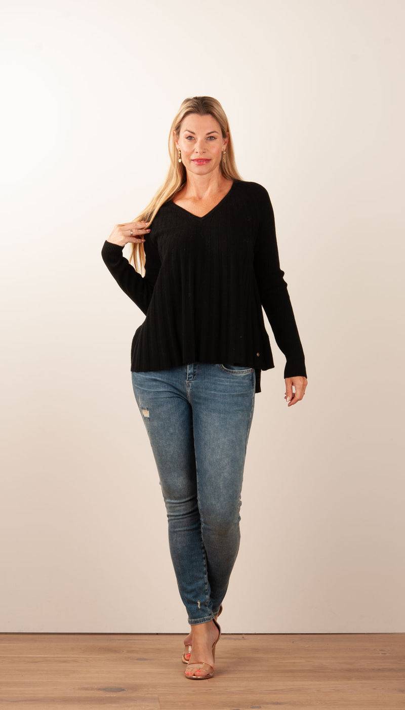 Grace Pullover Schwarz Kostenlose Rückgabe