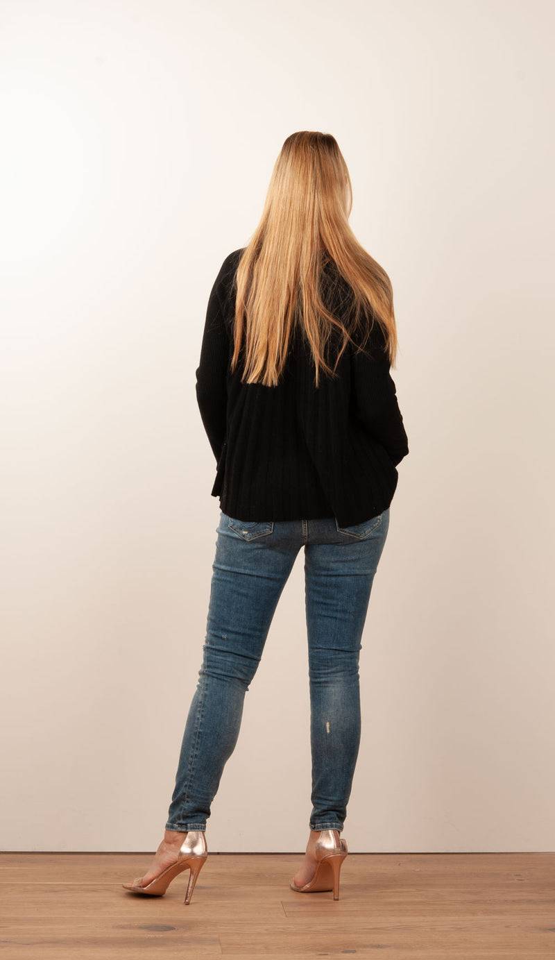 Grace Pullover Schwarz Kostenlose Rückgabe